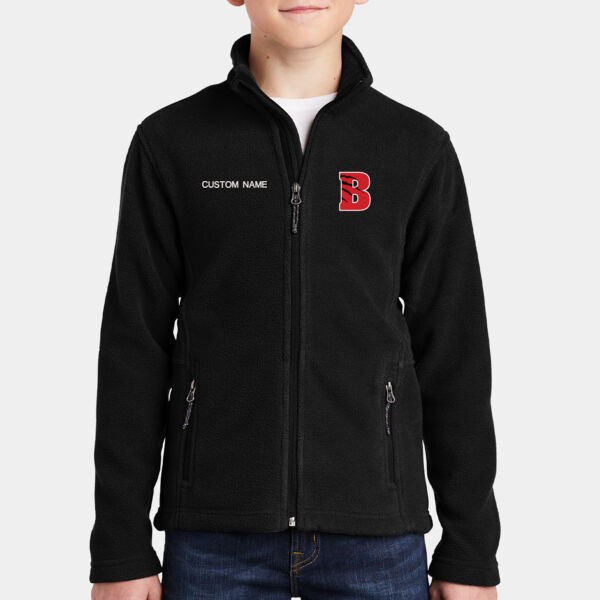 Youth Personalized Value Fleece Embroidered Jacket Thumbnail